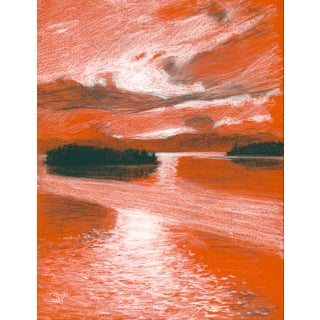 “Lake View, After Gallen-Kallela” Contemporary Original Drawing by David Orrin Smith For Sale