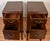 1930s 1930s Pair of French Style Dark Mahogany Nightstands / Bedside Tables For Sale - Image 5 of 13