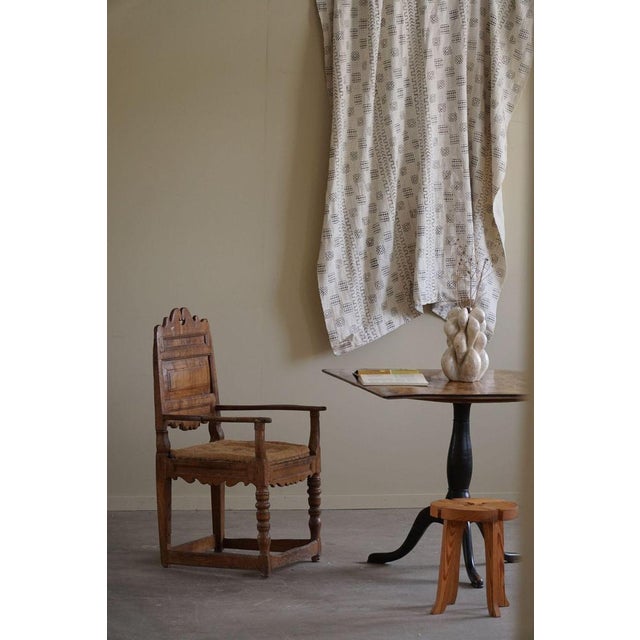 Antique Square Drop Leaf Table in Burl Wood For Sale - Image 15 of 18