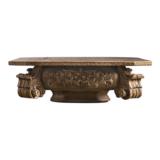 Gilded, Baroque French-Style, Solid Wood Coffee Table For Sale