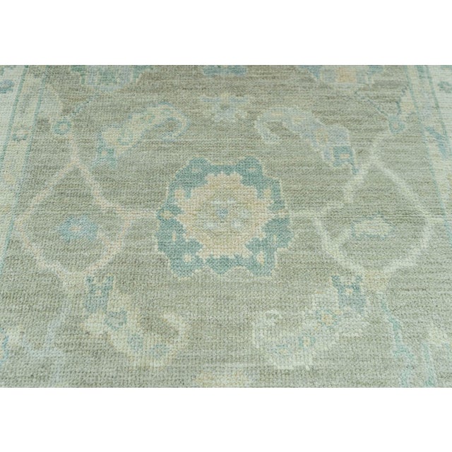 Turkish Turkish Oushak Rug 3'11" x 6'3" #19259 For Sale - Image 3 of 8
