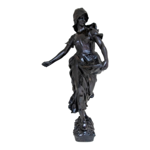 Hans Schork "The Sower" Patinated Bronze