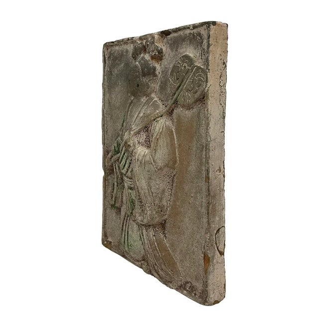 Early 20th Century Antique Reproduction Chinese Tang Dynasty Clay Mural For Sale - Image 5 of 7