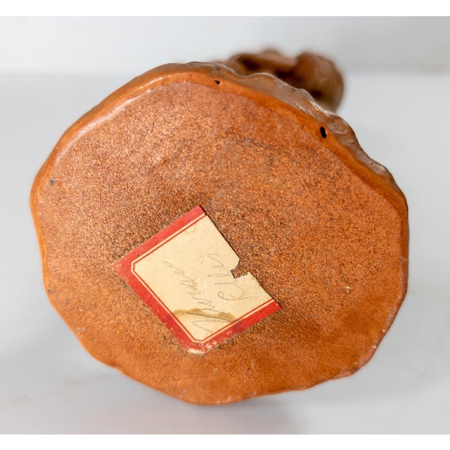 MId-Century Redware Terra Cotta Asian Figure by Vivian Ellis for Fred Press For Sale - Image 9 of 9