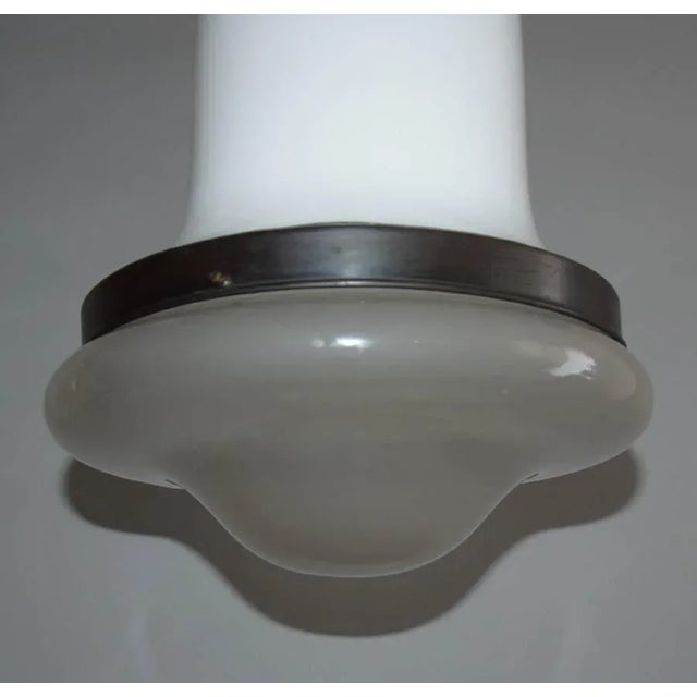 Behr Antique Ceiling Light attributed to Peter Behrens for Siemens, Germany, 1910s For Sale - Image 4 of 6