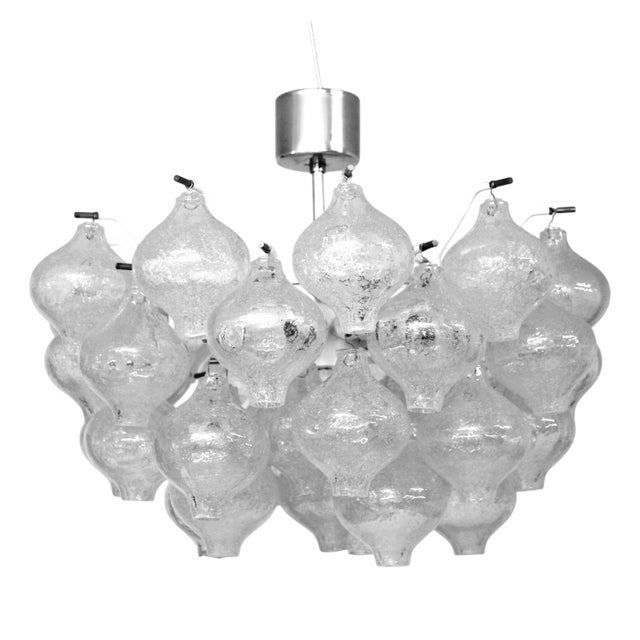 Tulipan 10-Light Chandelier from J.T. Kalmar, 1960s For Sale