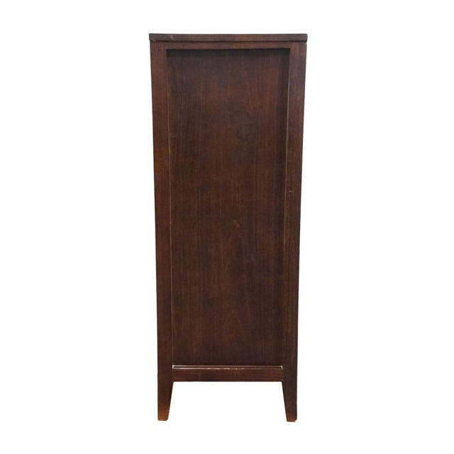 Brown High End Cherry Contemporary Traditional 35" Chest of Drawers For Sale - Image 8 of 10