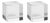 3.5-Inch Jacy Crystal Glass Straight Cube- Set of 2 For Sale