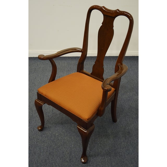 Ethan Allen Ethan Allen Georgian Court Solid Cherry Traditional Style Dining Arm Chair 11-6211a For Sale - Image 4 of 10