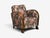 Wood Swedish Modern, Art Deco Lounge Chairs, Stained Birch, Fabric, Sweden, 1940s For Sale - Image 7 of 13