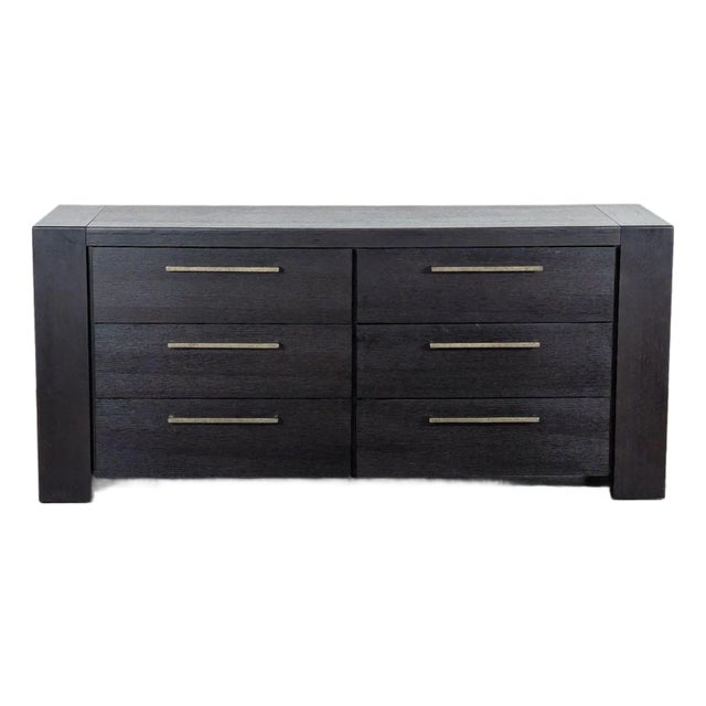 Metropolitan Home Six Drawer Two Cabinet Wood Dresser For Sale