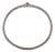 Basketweave Bangle Bracelet 18k White Gold 6.75" 2.8mm For Sale
