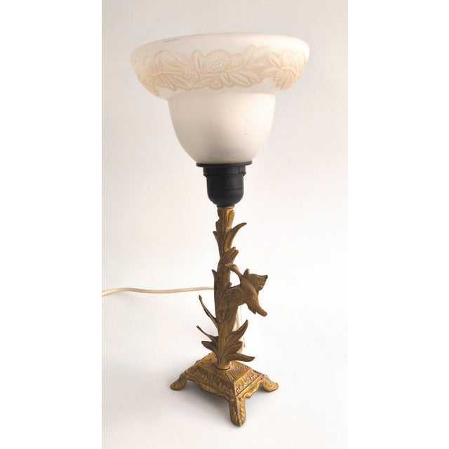 French Bronze Lamp From the 1950s For Sale - Image 13 of 17