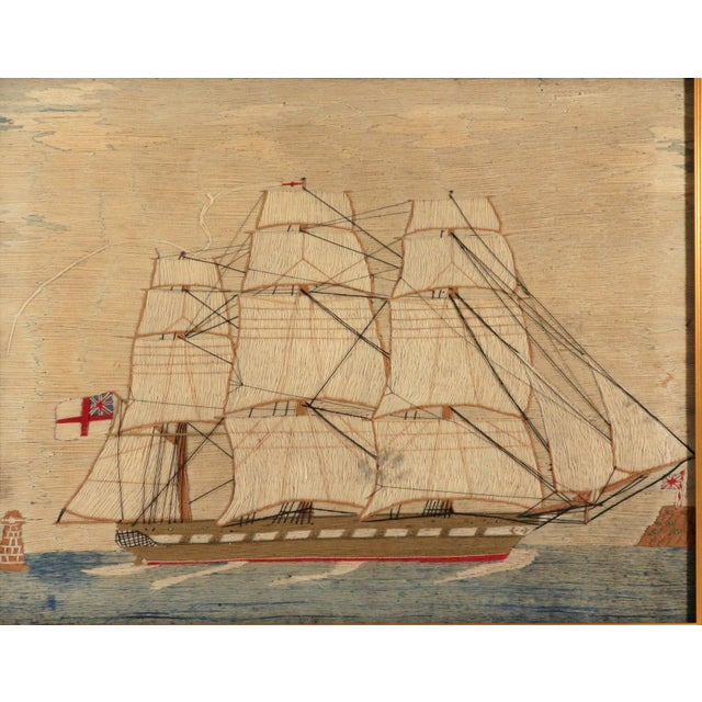 British Sailor’s Woolwork of a British Clipper Ship For Sale In Philadelphia - Image 6 of 7