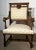 Brown Set of Large French Gothic Library Throne Chairs For Sale - Image 8 of 10