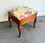 1940s Yellow Floral Hinge-Top Storage Footstool / Ottoman For Sale - Image 6 of 6