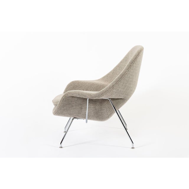 1950s Early Restored Mid Century Tan Womb Lounge Chair by Saarinen for Knoll, Multiples/Custom Available For Sale - Image 5 of 17