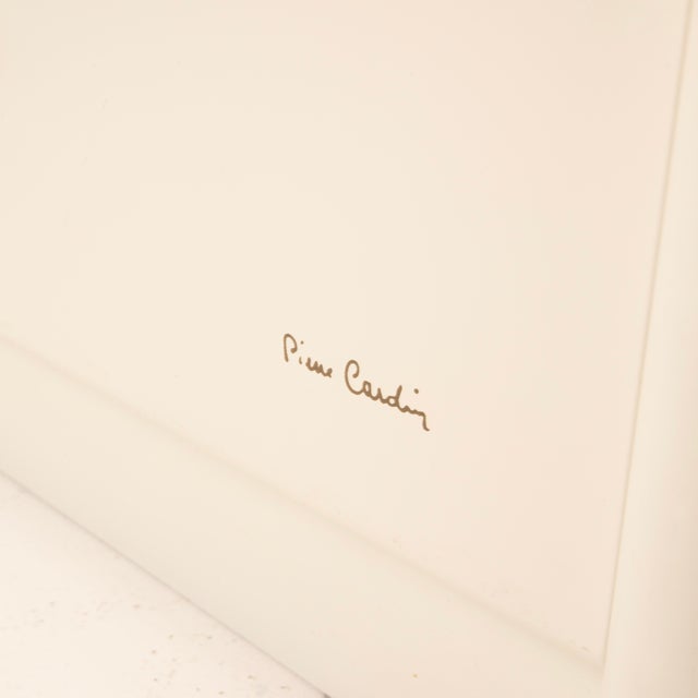 Cream Lacquered Bedside Tables by Pierre Cardin, 1980, Set of 2 For Sale - Image 12 of 18