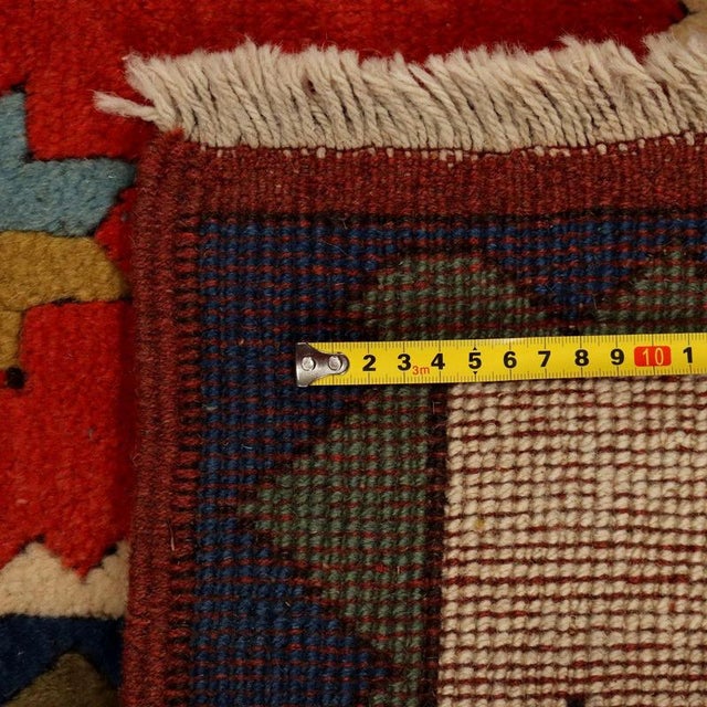 Red Vintage Turkish Kars Rug For Sale - Image 8 of 9