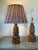 Late 20th Century Vintage Large Ceramic Brown Drip-Glazed Retro Pottery Table Lamps - a Pair For Sale - Image 5 of 13