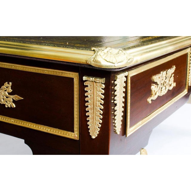 French Empire Bureau Plat Desk, 19th Century For Sale - Image 12 of 18