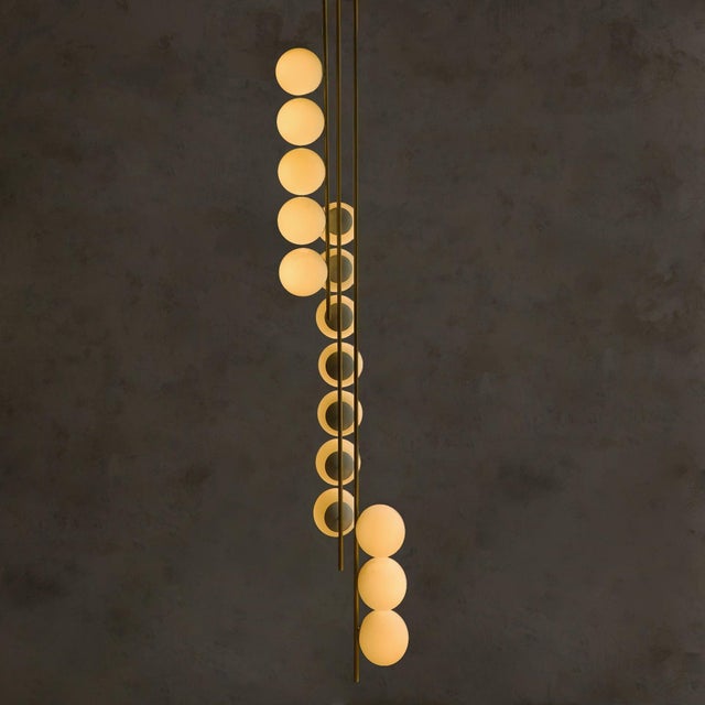 Designed by South Loop Loft and fabricated in Chicago by Wayward in 2017, this chandelier is where light is arranged with...