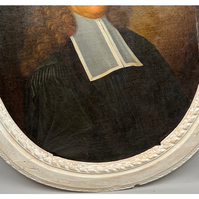 Unknown, Portrait of a Magistrate, 1800s, Oil on Canvas For Sale - Image 6 of 12