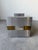 1970s 1970s Paul Mayen for Habitat Architectural Aluminum & Brass Rectangular Coffee Table Base For Sale - Image 5 of 12