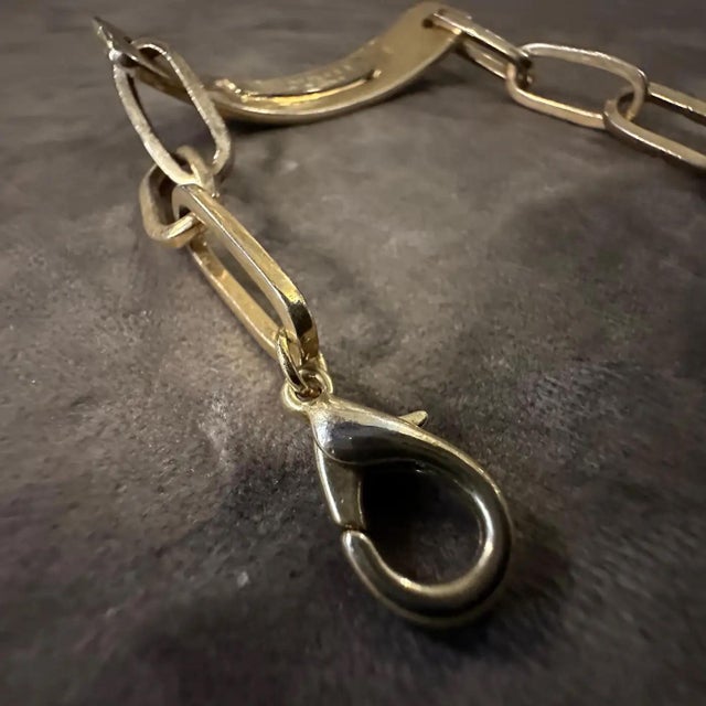 1990s A 1990s Iconic Gilded Metal Bracelet by Emilio Pucci For Sale - Image 5 of 10