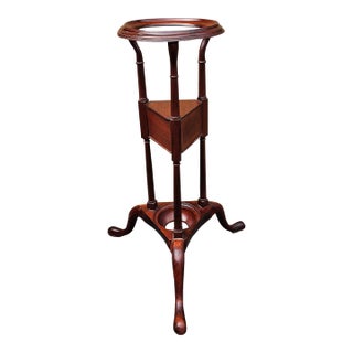 19th Century Mahogany English George III Style Basin Kettle Stand or Jardiniere Stand For Sale