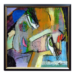Helen Zarin "Visage X95"Oil Canvas Framed Hand Signed Make an Offer