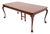 Romweber Style Chippendale Carved Mahogany Extension Dining Table, Newly Refinished For Sale
