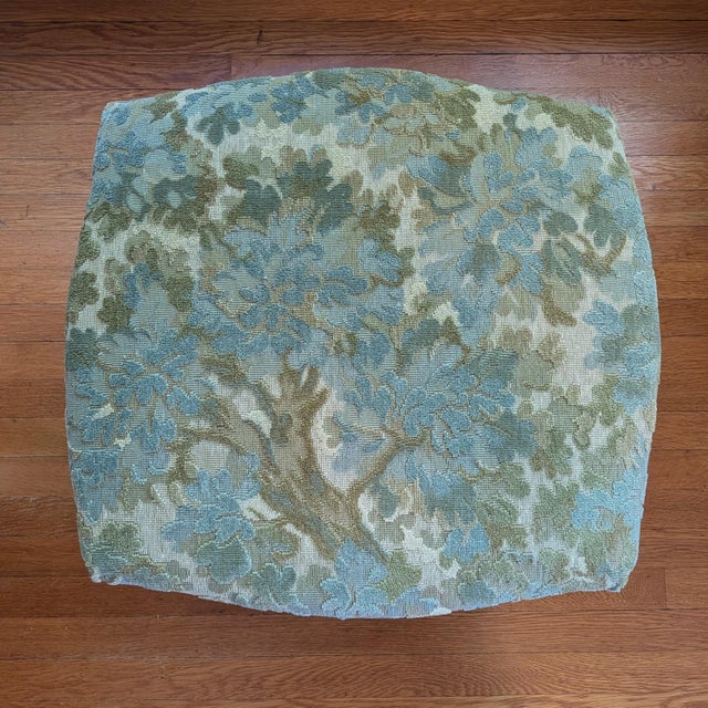 Blue Antique French Footstool in Cowtan & Tout Walden in Sky For Sale - Image 8 of 8