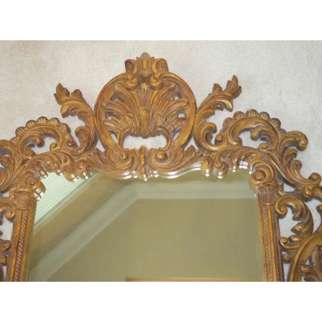 Traditional Vintage Mid 20th Century Gold Ornate Mirror For Sale - Image 3 of 9