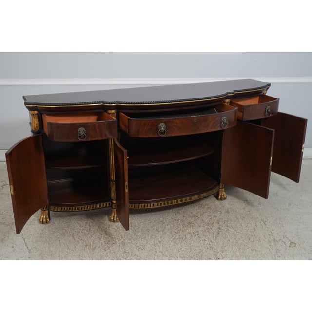 Traditional Ej Victor Regency Mahogany Gilded Sideboard For Sale - Image 3 of 18