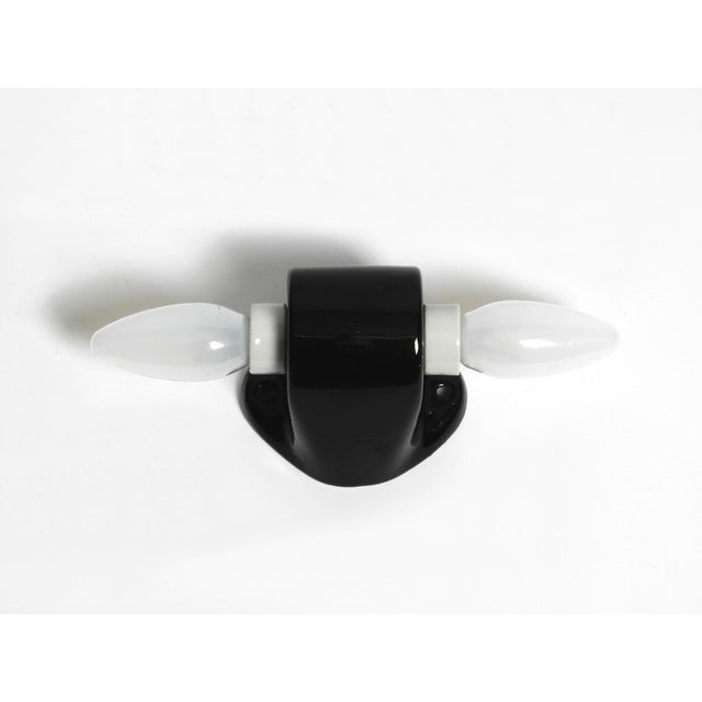 Large Mid-Century Modern Double Glass Ceramic Wall Lamp from Wilhelm Wagenfeld, 1950s For Sale - Image 6 of 13