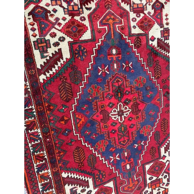 Vintage Rustic Wool Hamadan Rug, 1950s For Sale - Image 10 of 18