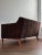 Vintage Lillian August Chocolate Velvet Corduroy Loveseat Sofa For Sale - Image 16 of 17