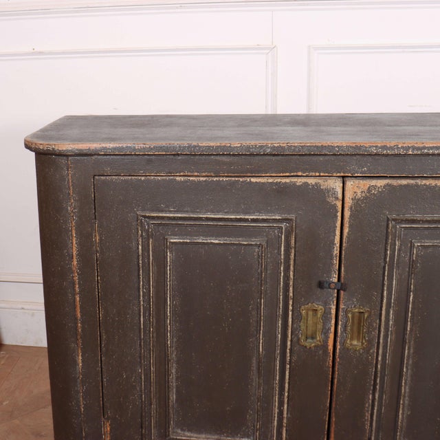 Excellent 19th C 4 door painted enfilade with bowed ends. 1840 This piece is designed in the style of the selected...