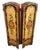 Wood Antique Italian Floral Scarlet & Black Venetian Painted 4 Panel Folding Screen For Sale - Image 7 of 15