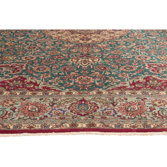 Late 20th Century Vintage Persian Tabriz Rug - 08'01 x 11'06 For Sale - Image 4 of 9