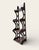 This is a vintage dark brown wooden display shelf with four shelves and intricate cutouts. It’s can be stand or hanging on...