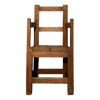 Antique Oak Chair, 1800 For Sale
