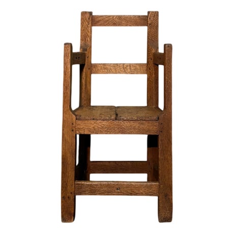 Antique Oak Chair, 1800 For Sale