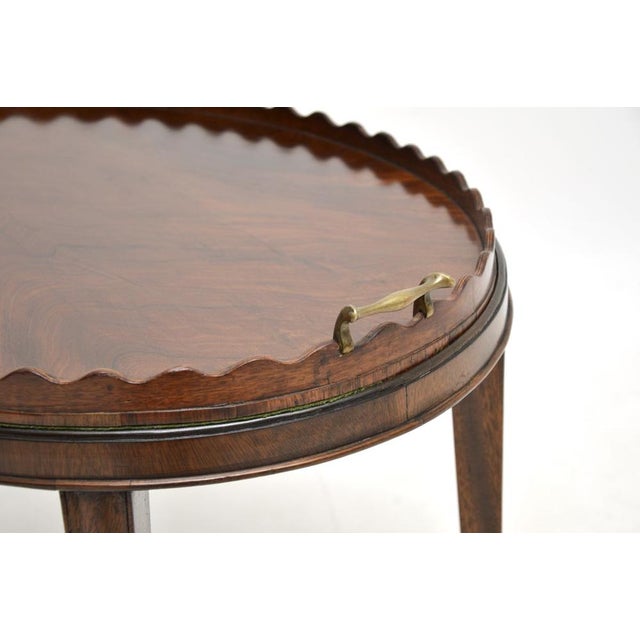 Antique Sheraton Tray Top Coffee Table, 1900s For Sale - Image 9 of 12