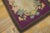 1890s Purple Medallion Floral Handmade Folk Art Antique American Hooked Rug For Sale - Image 10 of 10