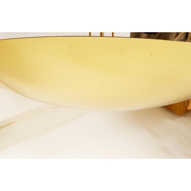 Metal Large Uplight Brass Dome Pendant Light by J. T. Kalmar for Kalmar, 1968 For Sale - Image 7 of 12