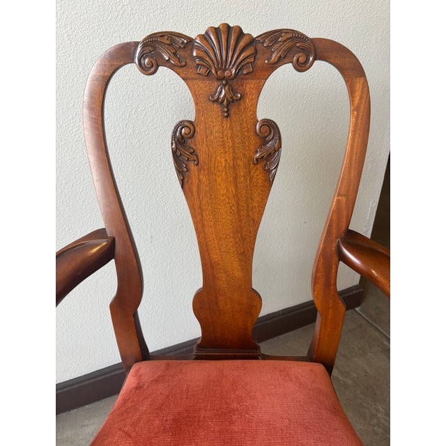 Mid 20th Century Mid 20th Century Queen Anne Style Dining Chairs For Sale - Image 5 of 11