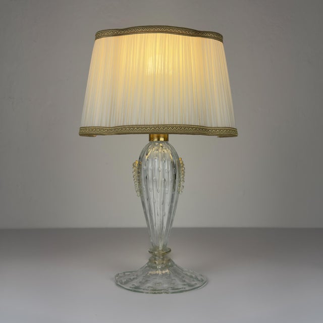 Mid-Century Modern Murano Glass Table Lamp from Barovier and Toso, Italy, 1980s For Sale - Image 3 of 18