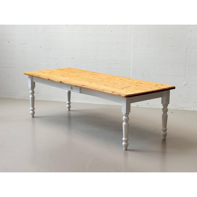 Large Country-Style Dining Table in Wood, 1980s For Sale - Image 18 of 18